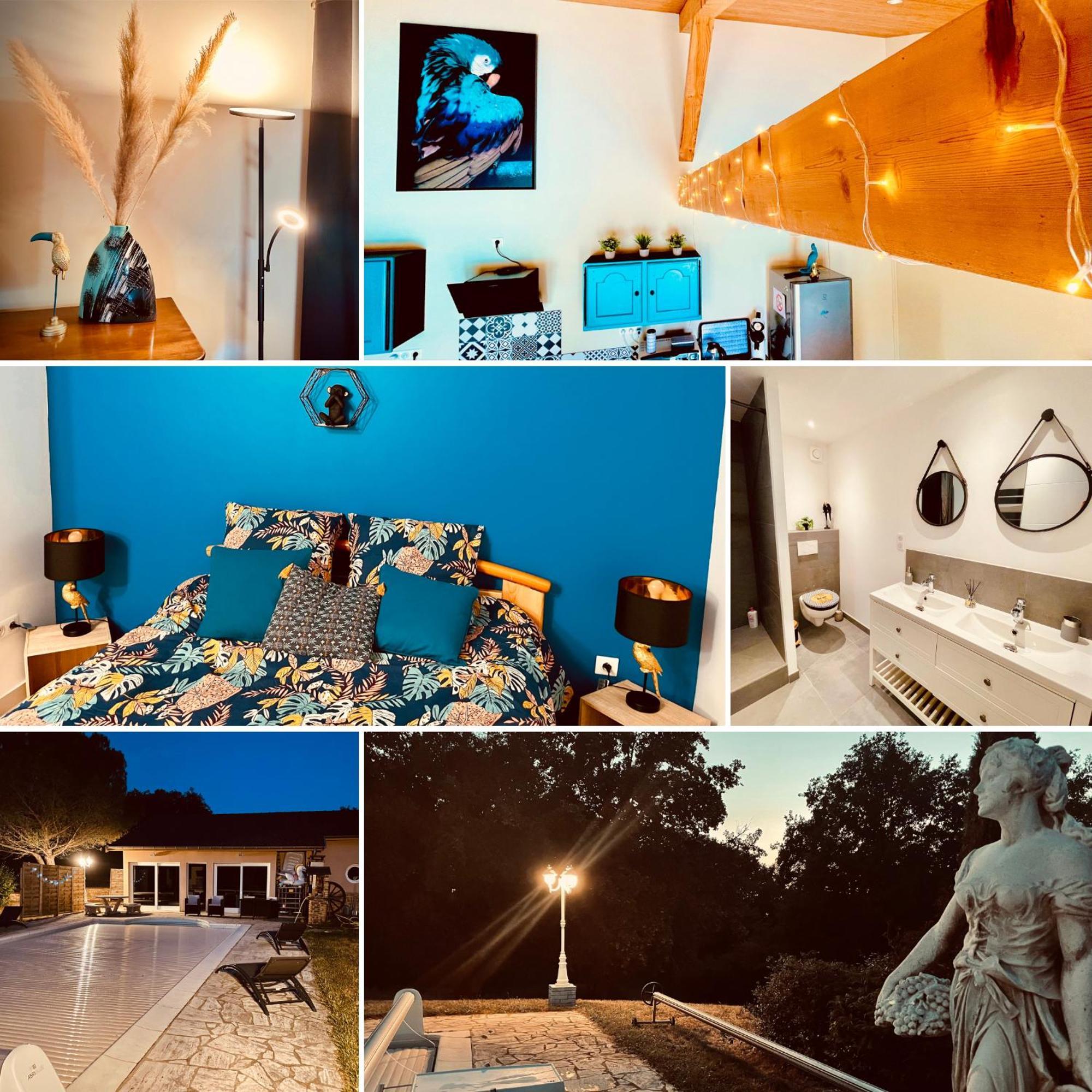 La Villa Perroquet Poncins Экстерьер фото